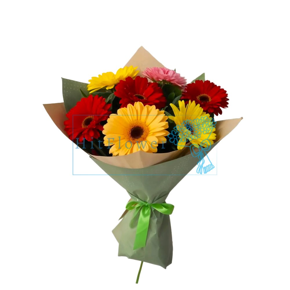 Букет цветов Вспышка Радости Букет цветов из: Герберы